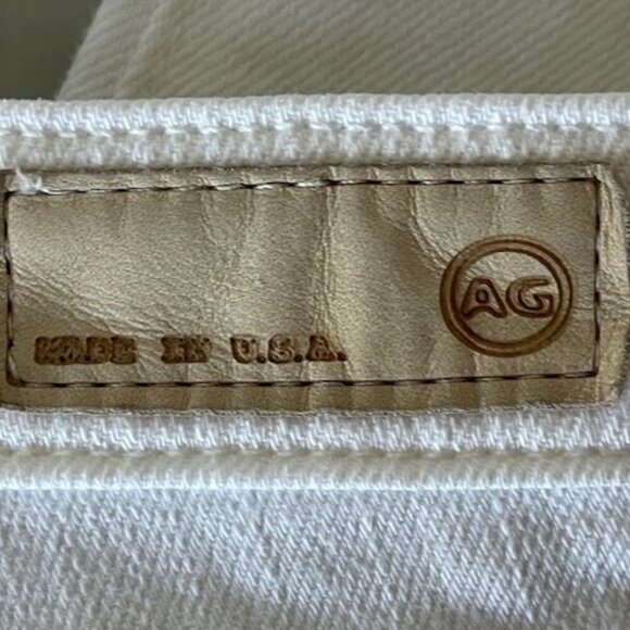 AG ADRIANO GOLDSCHMIED The Malibu Bermuda Length Shorts White Denim 27 - Picture 8 of 16